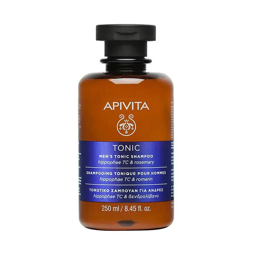 APIVITA Тонизирующий шампунь Men's Tonic с облепихой и розмарином – фото 1