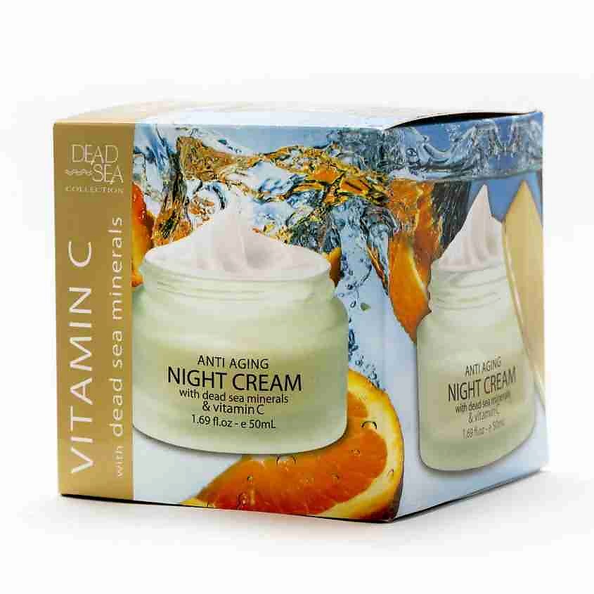 DEAD SEA COLLECTION Ночной крем для лица с витамином С и минералами Мертвого моря – фото 2