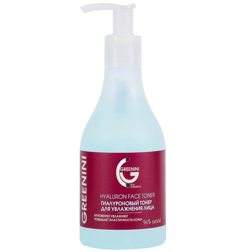GREENINI Гиалуроновый тонер для увлажнения лица – фото 1