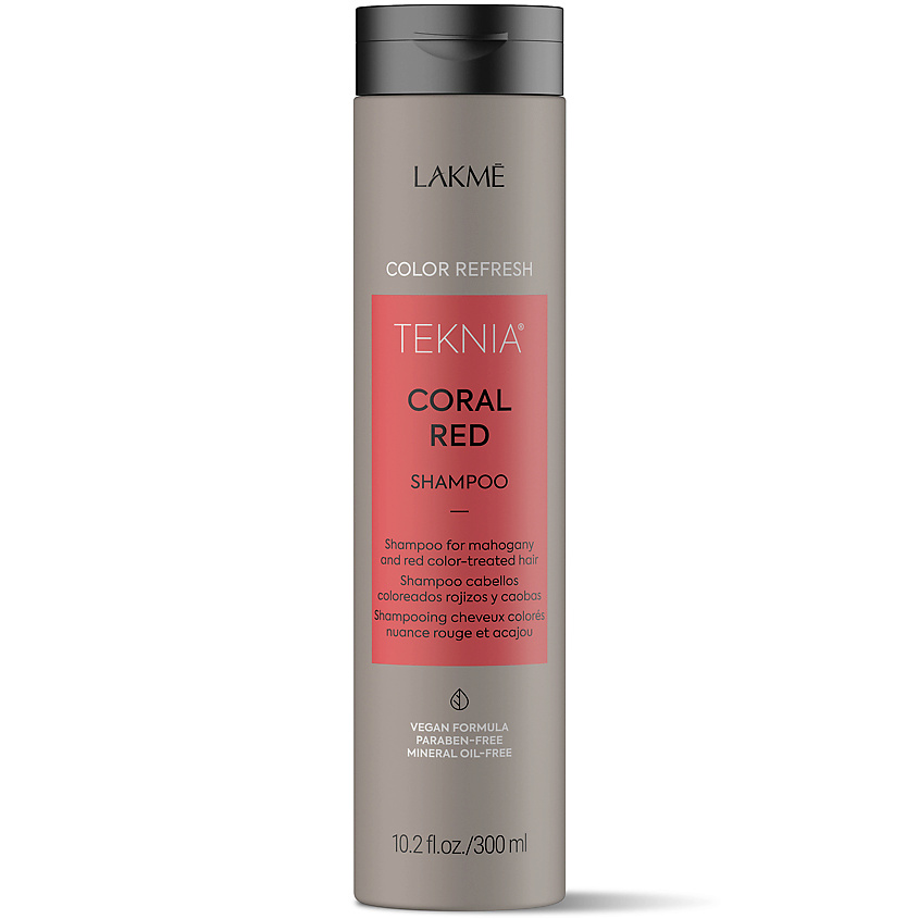 LAKME Шампунь для обновления цвета красных оттенков волос Teknia Color Refresh Coral Red Shampoo – фото 2
