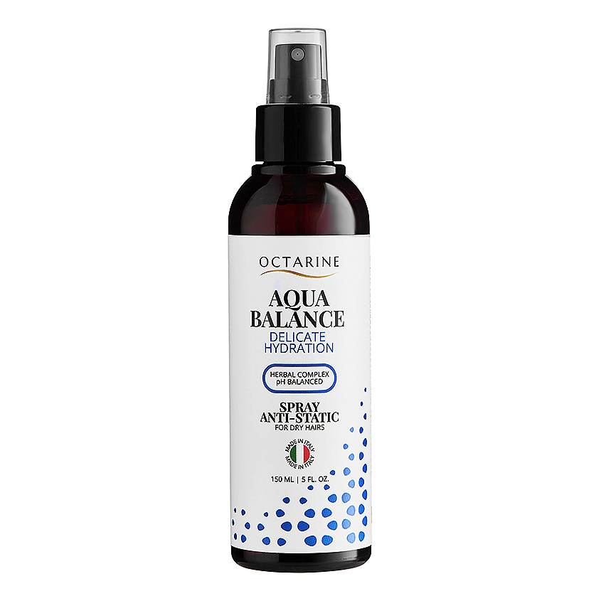 OCTARINE Увлажняющий cпрей для сухих волос Aqua Balance Delicate Hydration Spray Anti-Static – фото 2