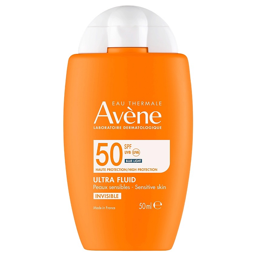 AVENE Ультралегкий солнцезащитный невидимый флюид для лица SPF 50 Ultra Fluid INVISIBLE – фото 1