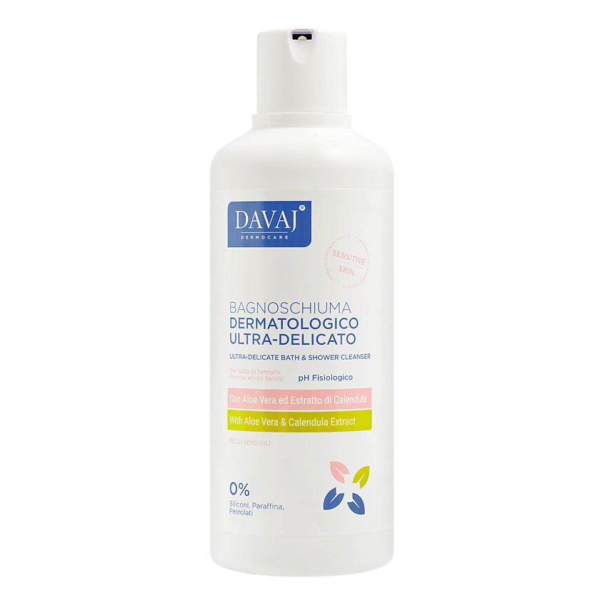 DAVAJ Гель для душа с молочной кислотой Ultra-Delicate Bath & Shower Cleanser – фото 1