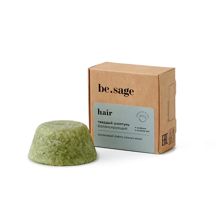 BE.SAGE Натуральный твердый шампунь Tomato, балансирующий – фото 1