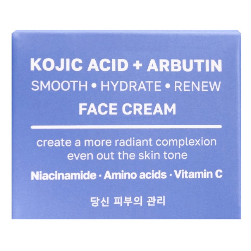 NAME SKIN CARE Крем для лица выравнивающий с Койевой кислотой и Арбутином Kojic Acid + Arbutin Smooth Hydrate Renew Face Cream – фото 3