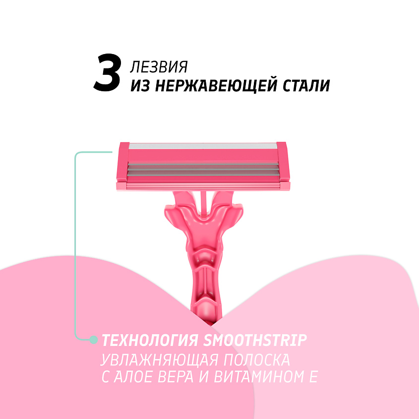 LASER Одноразовая Бритва с 3 лезвиями – фото 5