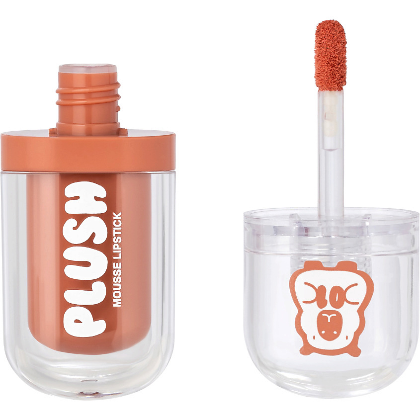 BEAUTY BOMB Помада для губ муссовая Plush, № 01 Soft toffee - Светлый персиковый, 2,5 г – фото 5