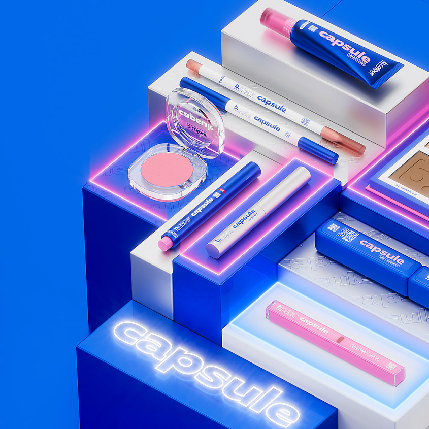 B.COLOUR PROFESSIONAL Карандаш для глаз каял черный гелевый автоматический CAPSULE – фото 11