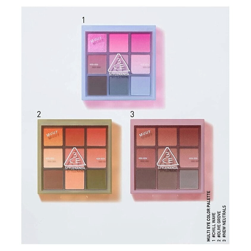 3CE Палетка теней для век Multi Eye Color Palette – фото 4