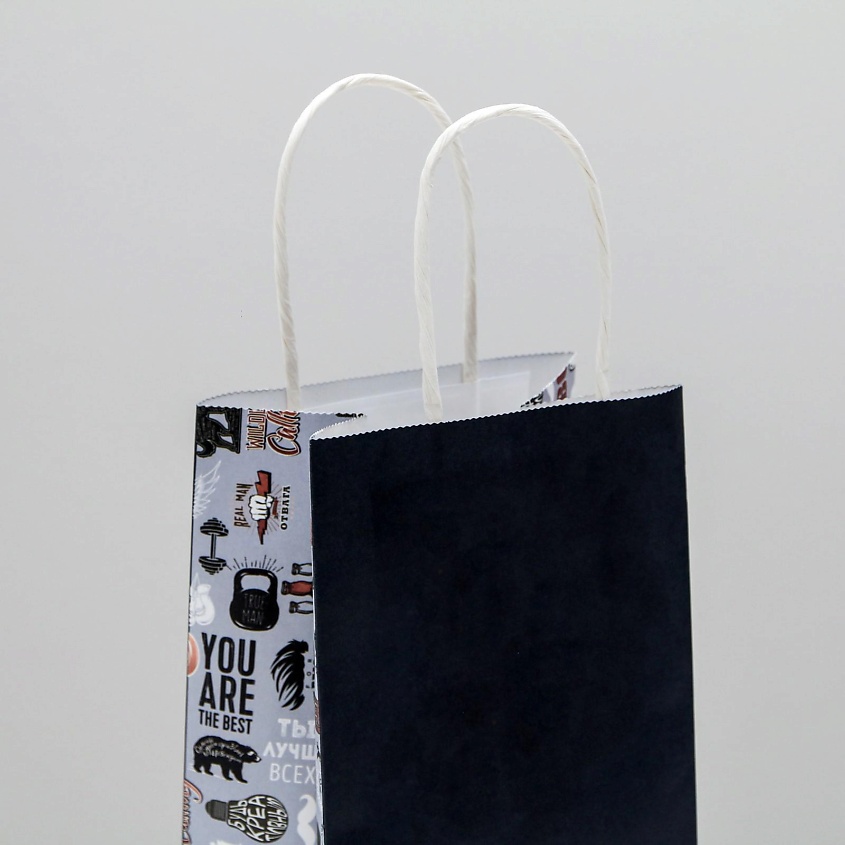 ДАРИТЕ СЧАСТЬЕ Пакет подарочный крафтовый мужской "Крутой" – фото 3