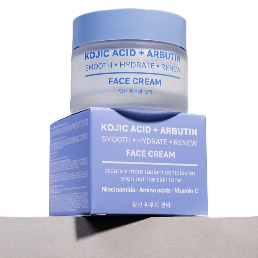 NAME SKIN CARE Крем для лица выравнивающий с Койевой кислотой и Арбутином Kojic Acid + Arbutin Smooth Hydrate Renew Face Cream – фото 4