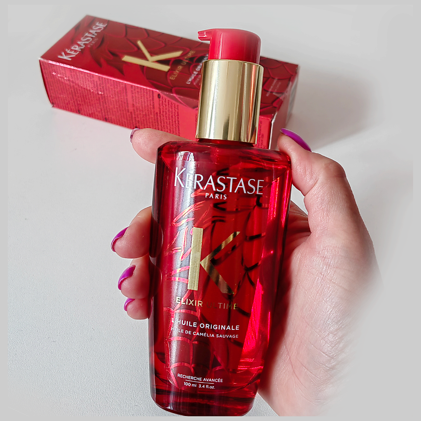 KERASTASE Масло-уход  Elixir Ultime - многофункциональное масло для всех типов волос с камелией – фото 6