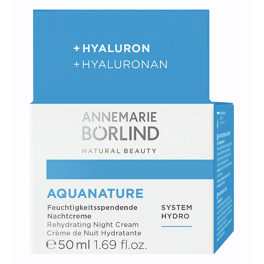 ANNEMARIE BORLIND Крем для лица ночной увлажняющий Aquanature Rehydrating Night Cream – фото 2