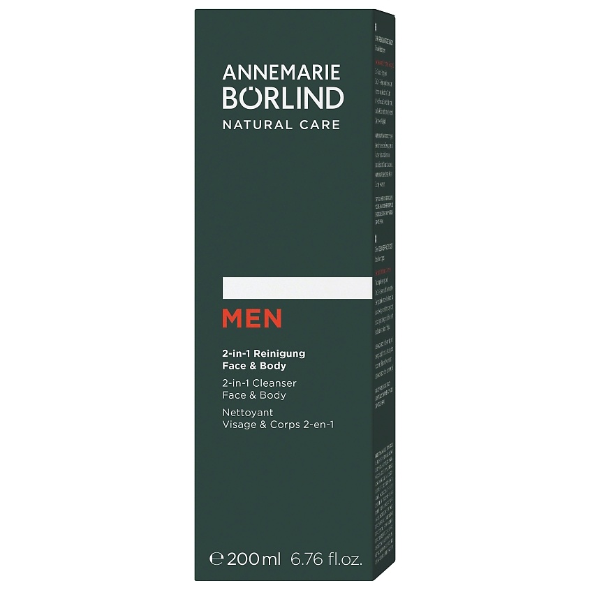 ANNEMARIE BORLIND Гель для душа и умывания 2-в-1 для мужчин Men 2-In-1 Cleanser Face & Body – фото 2