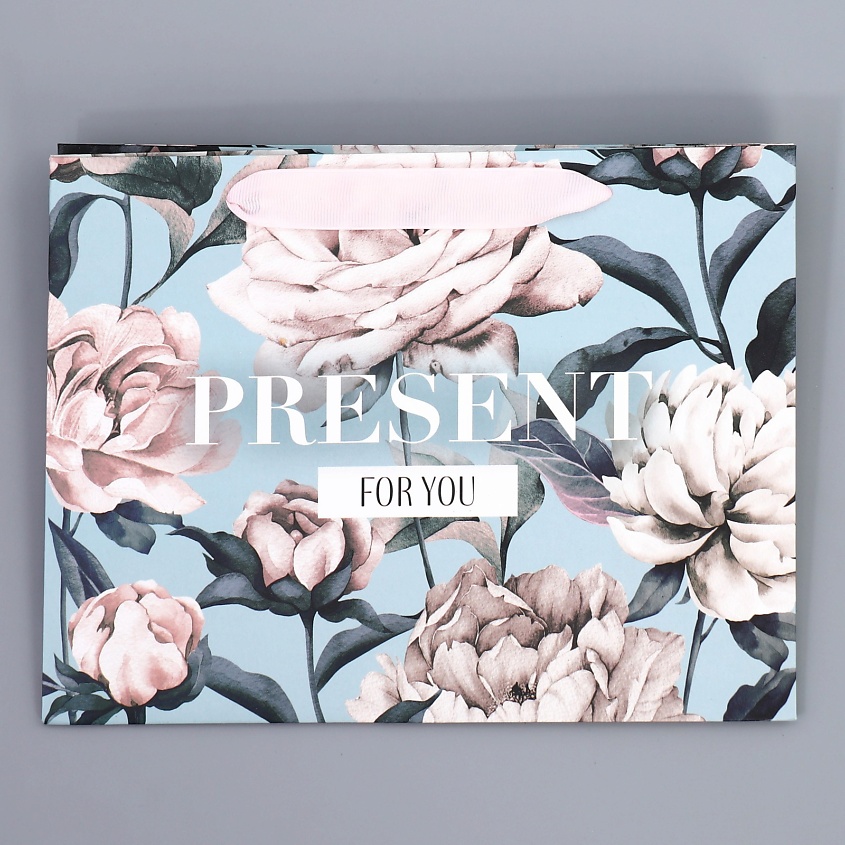 ДАРИТЕ СЧАСТЬЕ Пакет подарочный с широким дном "For you" – фото 6