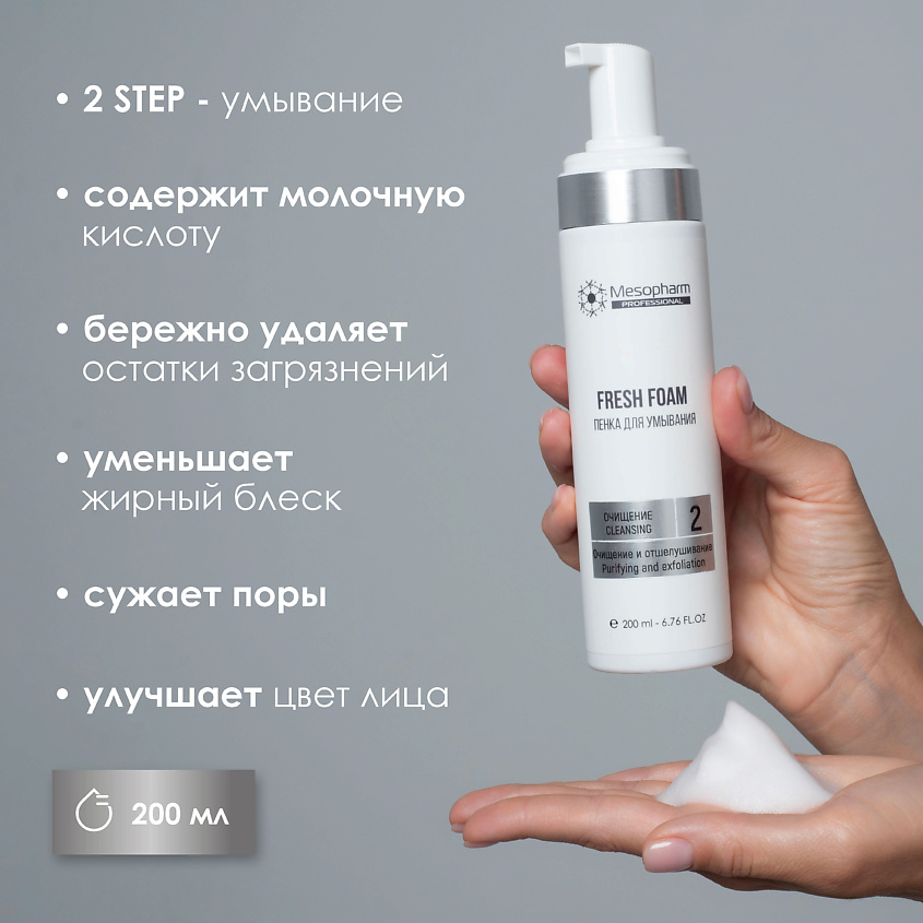 MESOPHARM Пенка для умывания FRESH:FOAM – фото 6