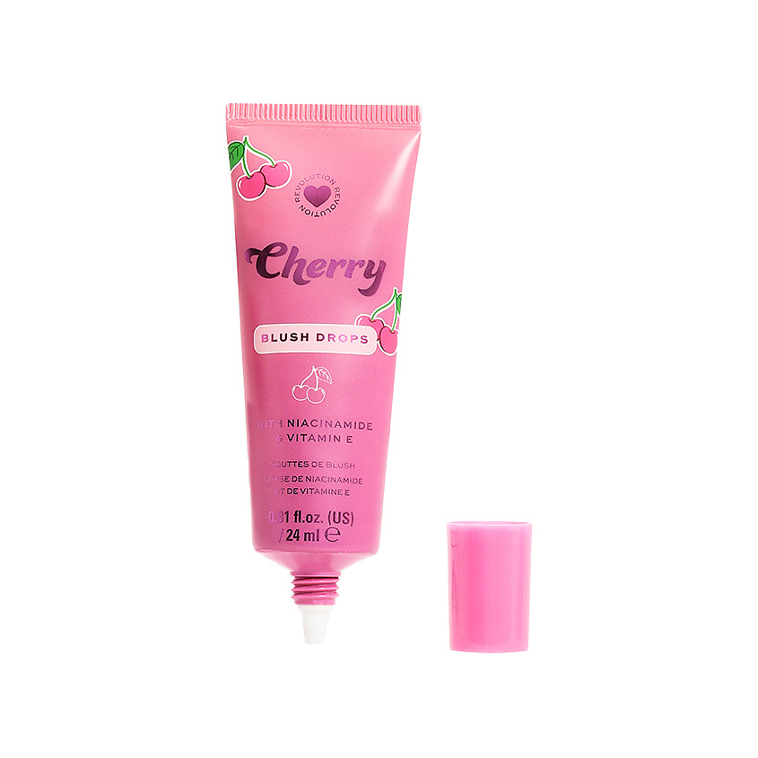 I HEART REVOLUTION Жидкие румяна Cherry Blush Drops – фото 3