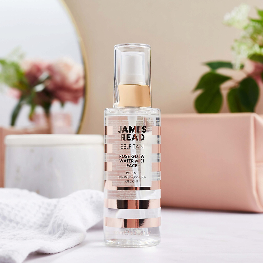 JAMES READ Спрей-автозагар для лица интенсивное сияние ROSE GLOW WATER MIST FACE – фото 3
