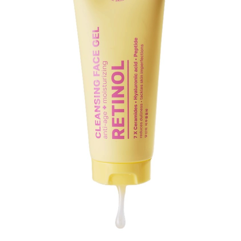 NAME SKIN CARE Гель для умывания с Ретинолом и Гиалуроновой кислотой Cleansing Face Gel Anti – Age + Moisturizing Retinol – фото 4