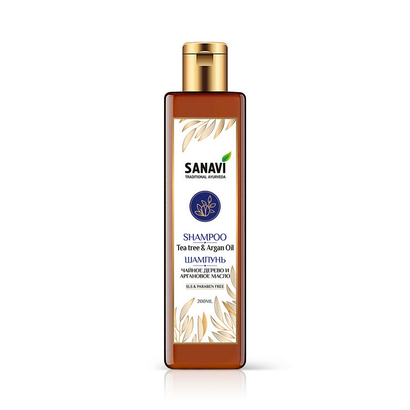 SANAVI Шампунь чайное дерево и аргановое масло (Tea Tree Argan Shampoo) – фото 1