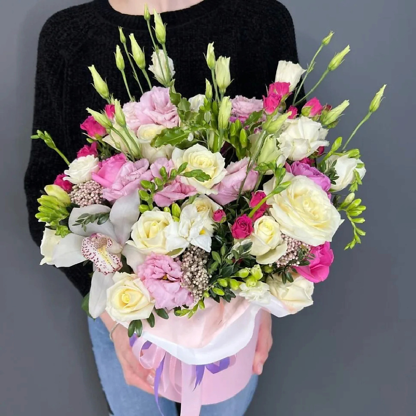 PINKBUKET Композиция в коробке с 25 цветами "Box Angelica" – фото 2