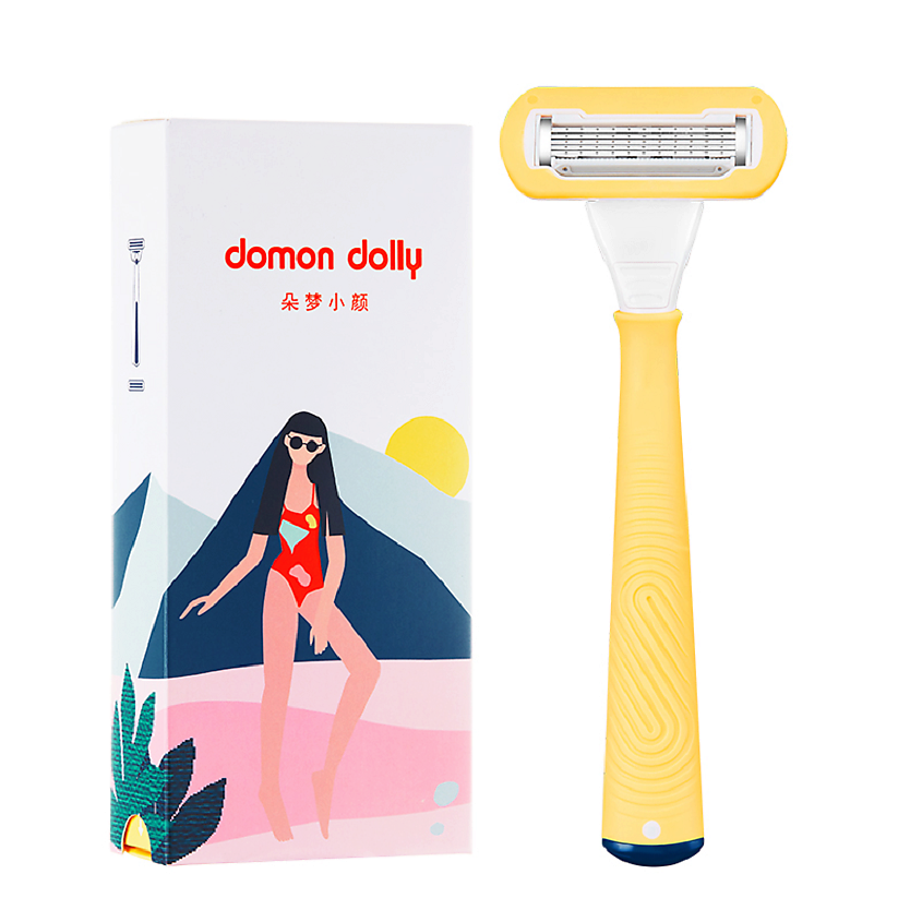 Dollie Razor DOMON DOLLY Бритва Lemon , многоразовая, 5 лезвий.Станок и 2 сменные ...