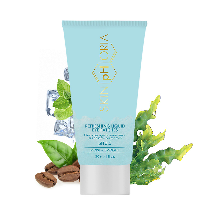 SKINPHORIA Охлаждающие гелевые патчи для области вокруг глаз Refreshing Liquid Eye Patches – фото 1