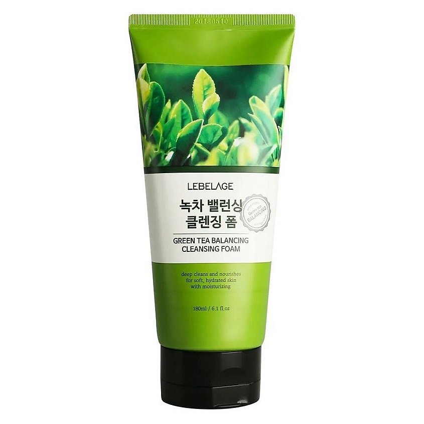 LEBELAGE Балансирующая пенка с зеленым чаем GREEN TEA BALANCING CLEANSING FOAM – фото 2