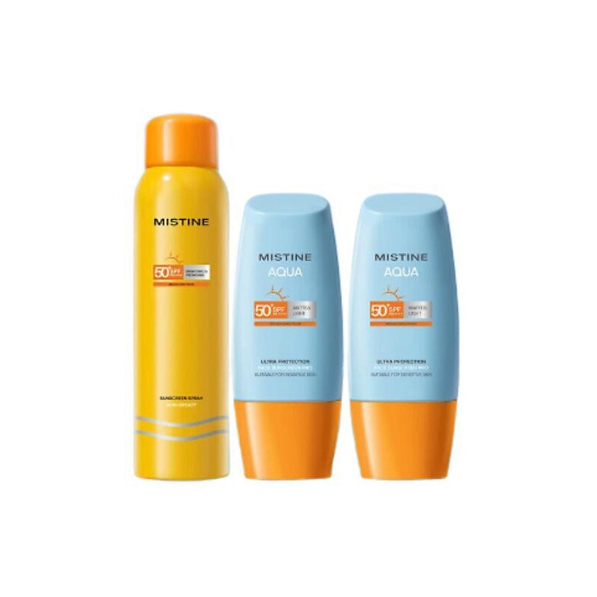 MISTINE Набор солнцезащитных средств Yellow Hat Sunscreen UV SPF50+ – фото 1