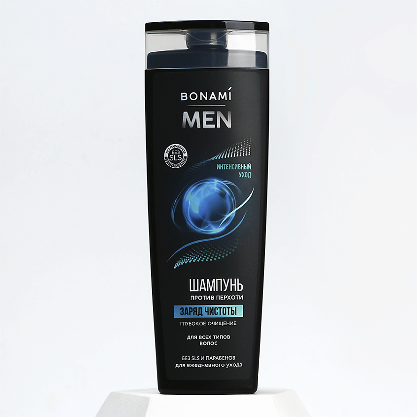 BONAMI Шампунь для волос, заряд чистоты "for men" – фото 1