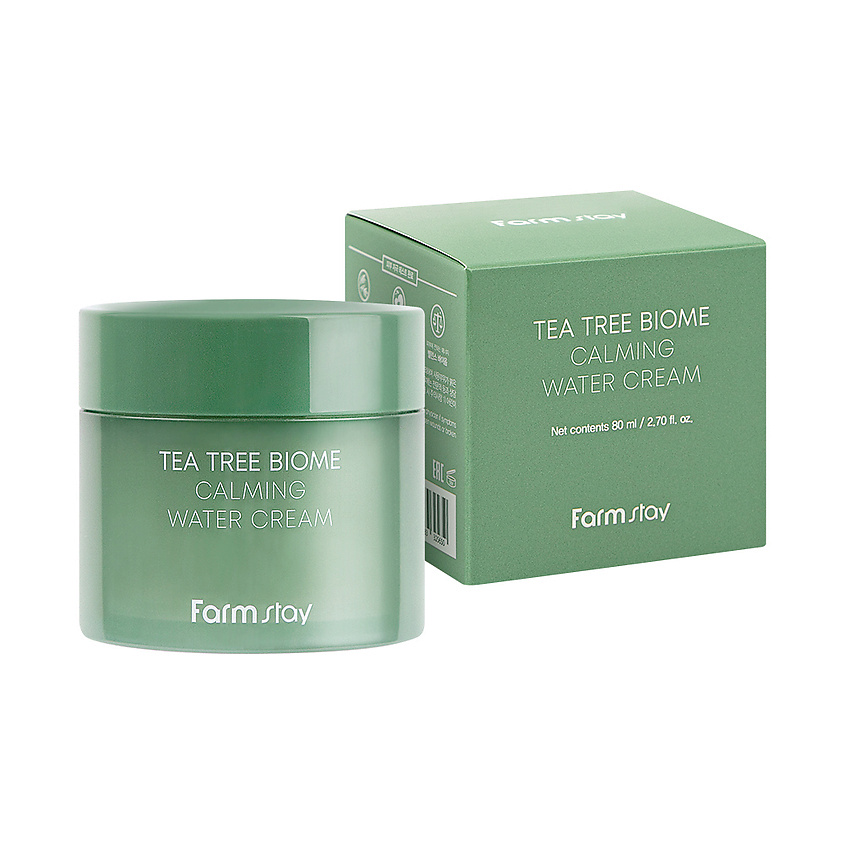 FARMSTAY Увлажняющий крем для лица с чайным деревом Tea Tree Biome Calming Water Cream – фото 1
