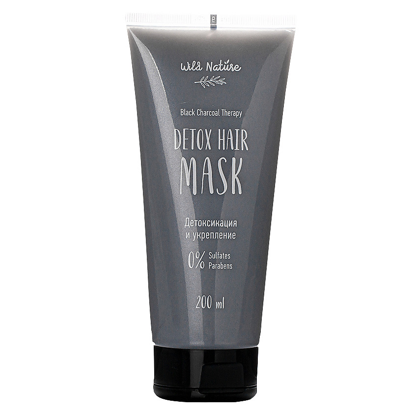 WILD NATURE Маска для волос с углем Black Charcoal Therapy – фото 1