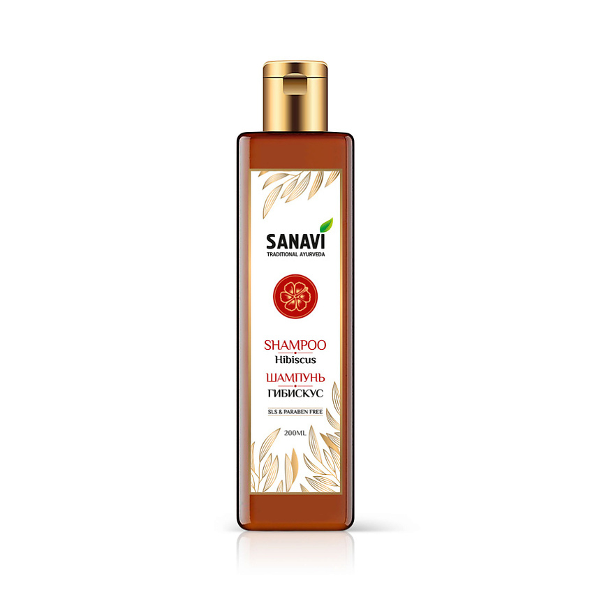 SANAVI Шампунь гибискус (Hibiscus Shampoo) – фото 1