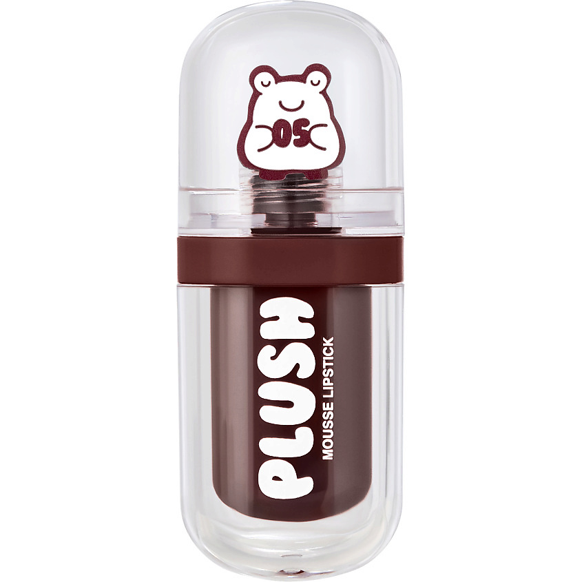 BEAUTY BOMB Помада для губ муссовая Plush, № 05 Starry sky - Красно-сливовый, 2,5 г – фото 1