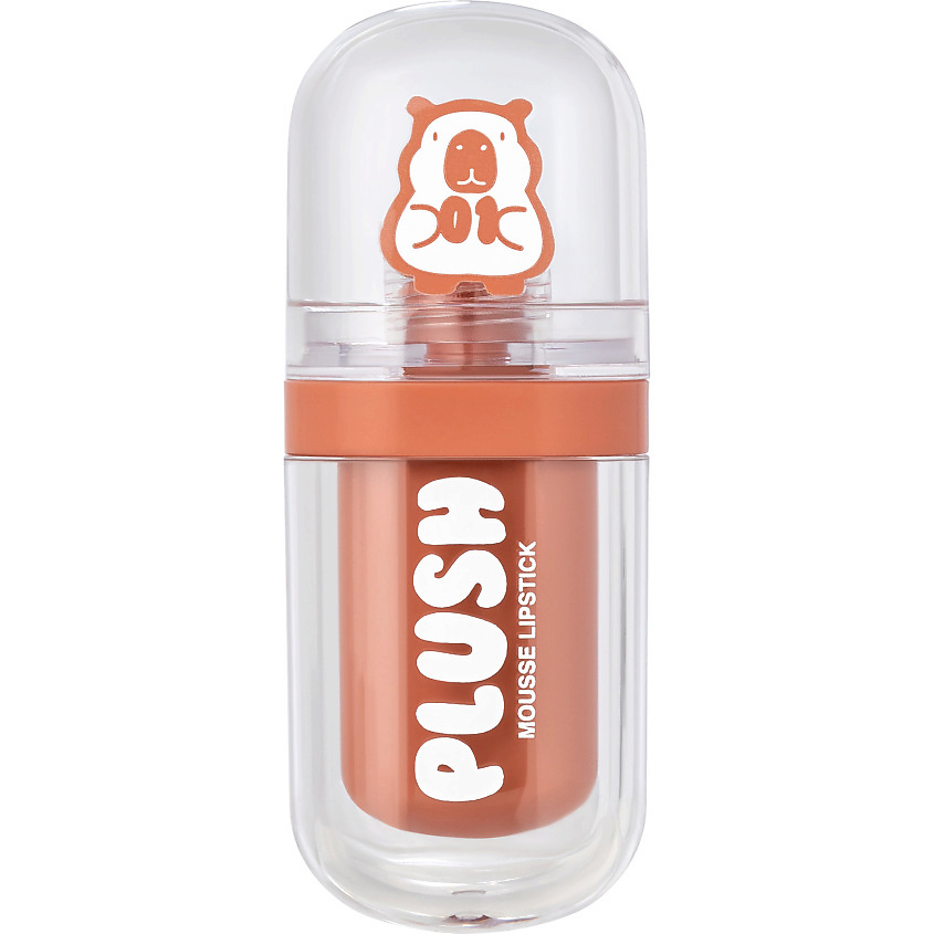 BEAUTY BOMB Помада для губ муссовая Plush, № 01 Soft toffee - Светлый персиковый, 2,5 г – фото 1