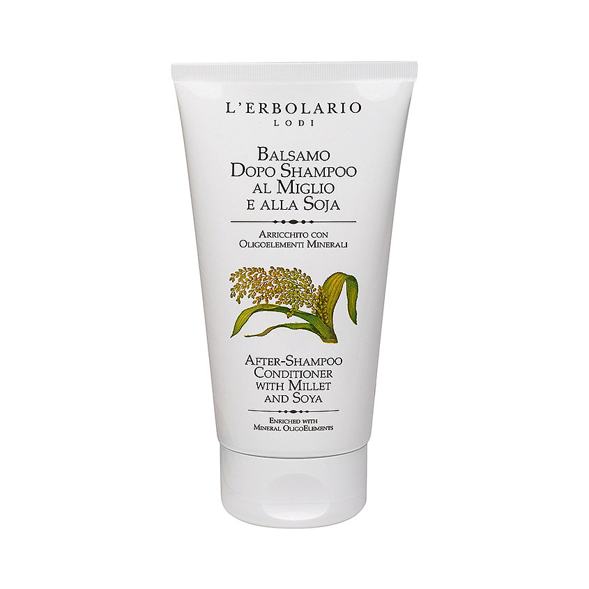 LERBOLARIO Кондиционер для волос с экстрактом пшеницы и сои After-Shampoo Conditioner With Millet And Soya – фото 1
