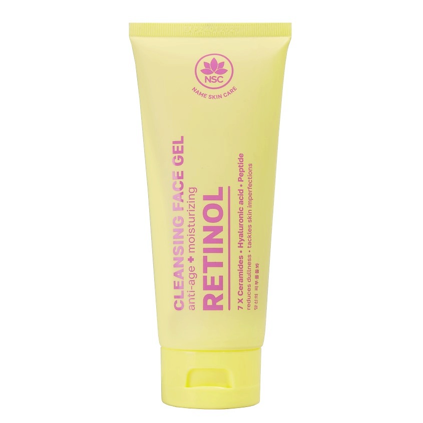 NAME SKIN CARE Гель для умывания с Ретинолом и Гиалуроновой кислотой Cleansing Face Gel Anti – Age + Moisturizing Retinol – фото 1