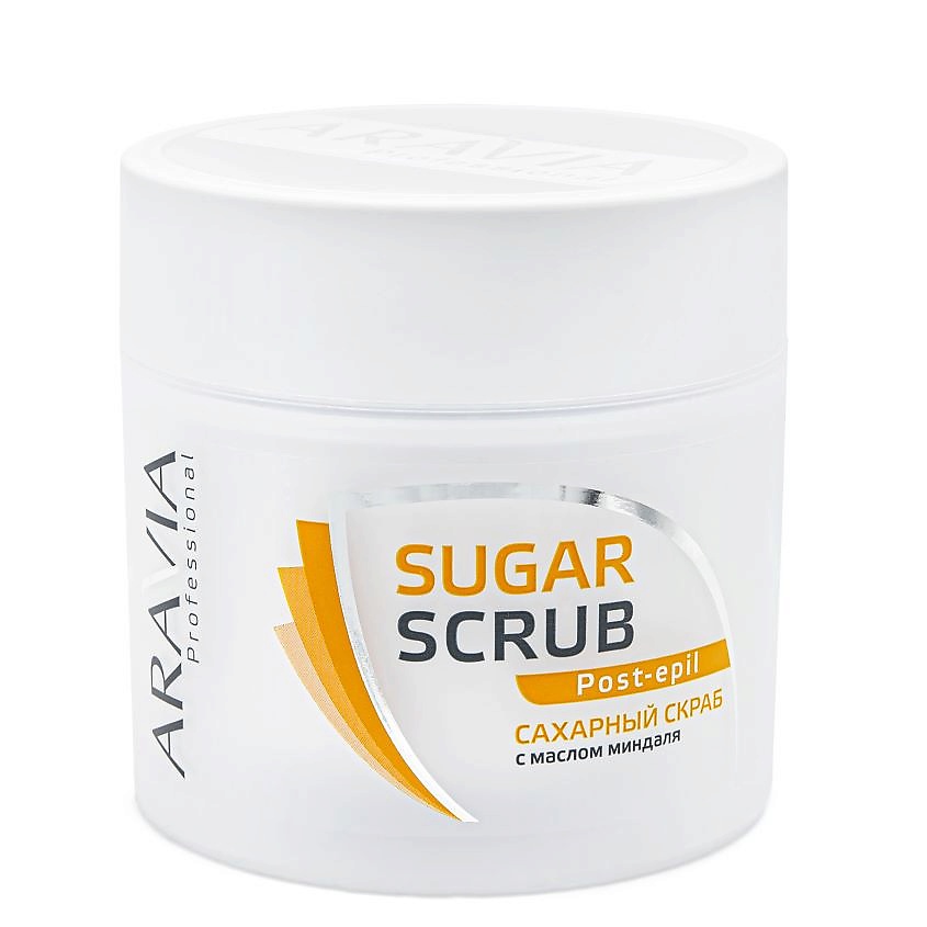ARAVIA PROFESSIONAL Скраб для тела Сахарный с Маслом миндаля Sugar Scrab Post-epil – фото 1