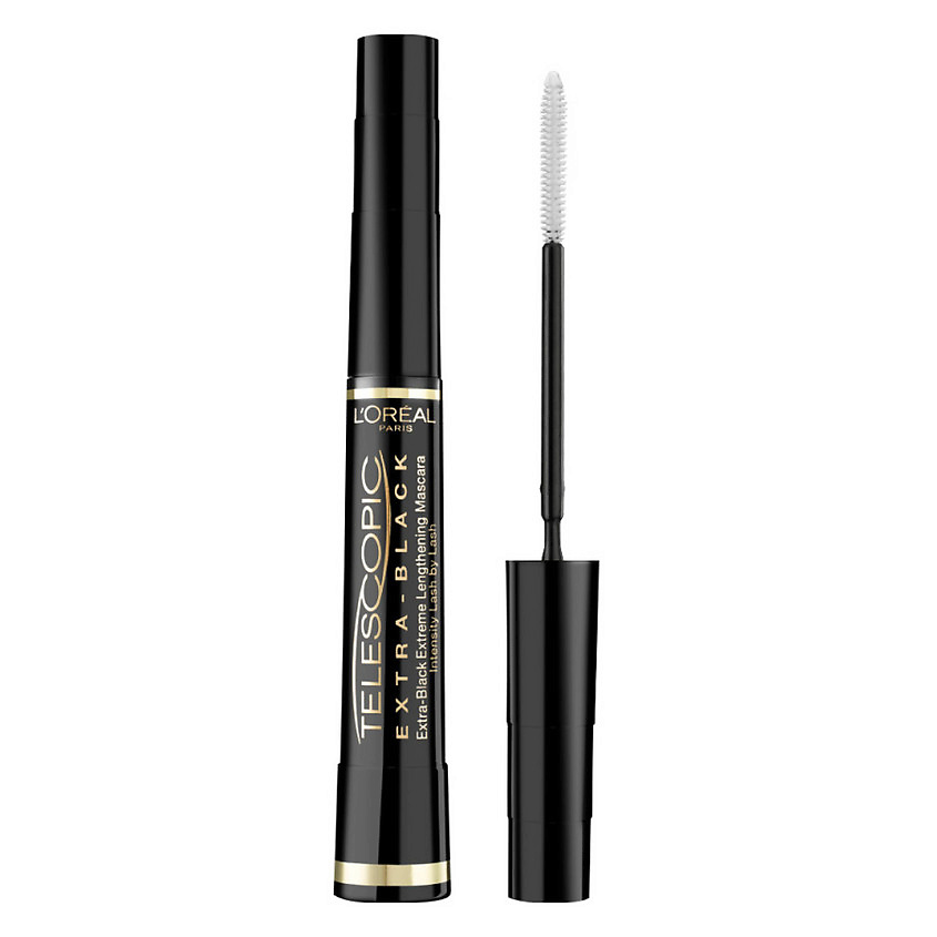 L'ORÉAL PARIS Тушь для ресниц для удлинения и разделения, экстрачерная Telescopic Extra-Black Mascara – фото 1
