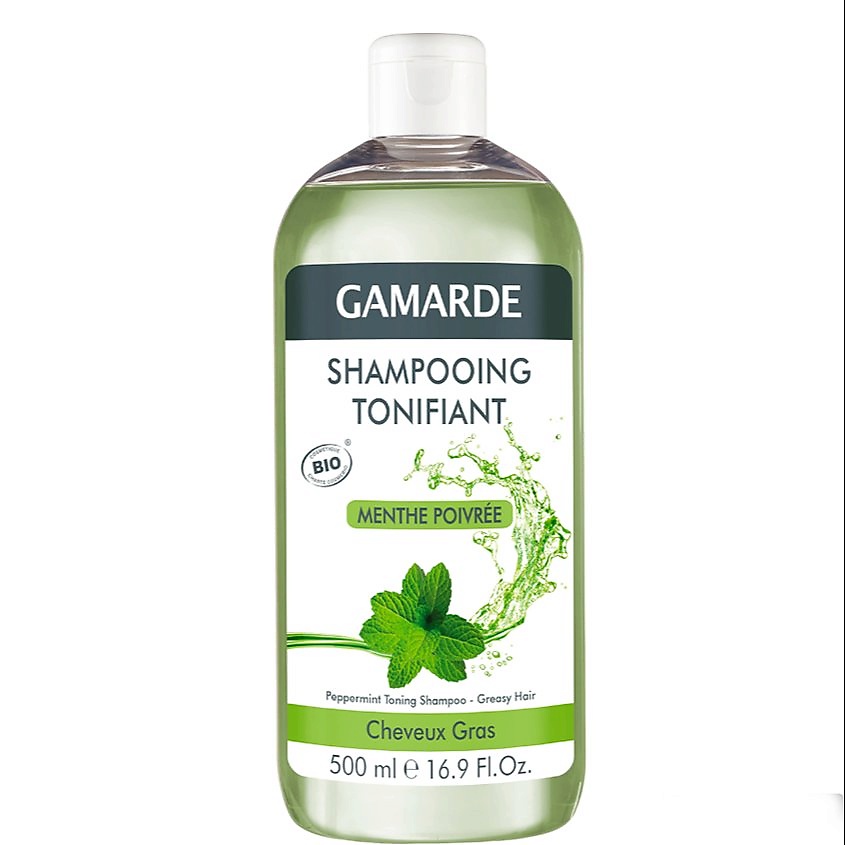 GAMARDE Тонизирующий шампунь с перечной мятой и термальной водой из источников – фото 2