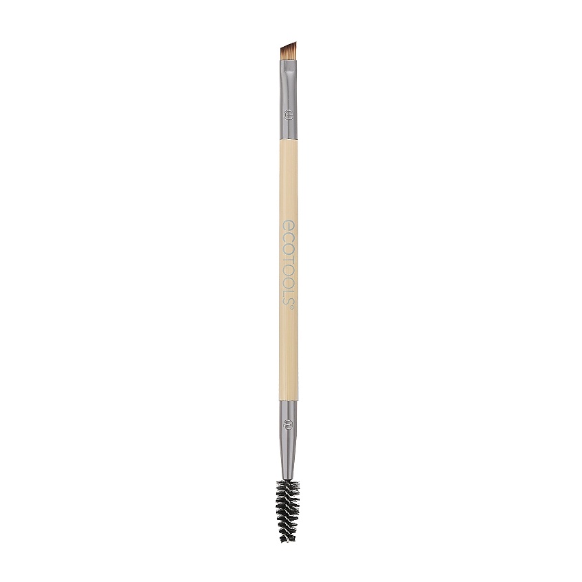 ECOTOOLS Двусторонняя кисть для макияжа бровей Eyebrow Brush Duo – фото 1