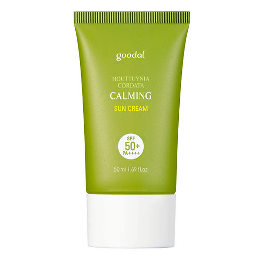 GOODAL Крем для лица солнцезащитный успокаивающий SPF 50+ PA++++ Houttuynia Cordata Calming Sun Cream – фото 1