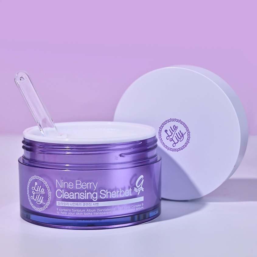 KONAD LILA LILY Cleansing Sherbet Щербет для снятия макияжа и очищения кожи лица – фото 6