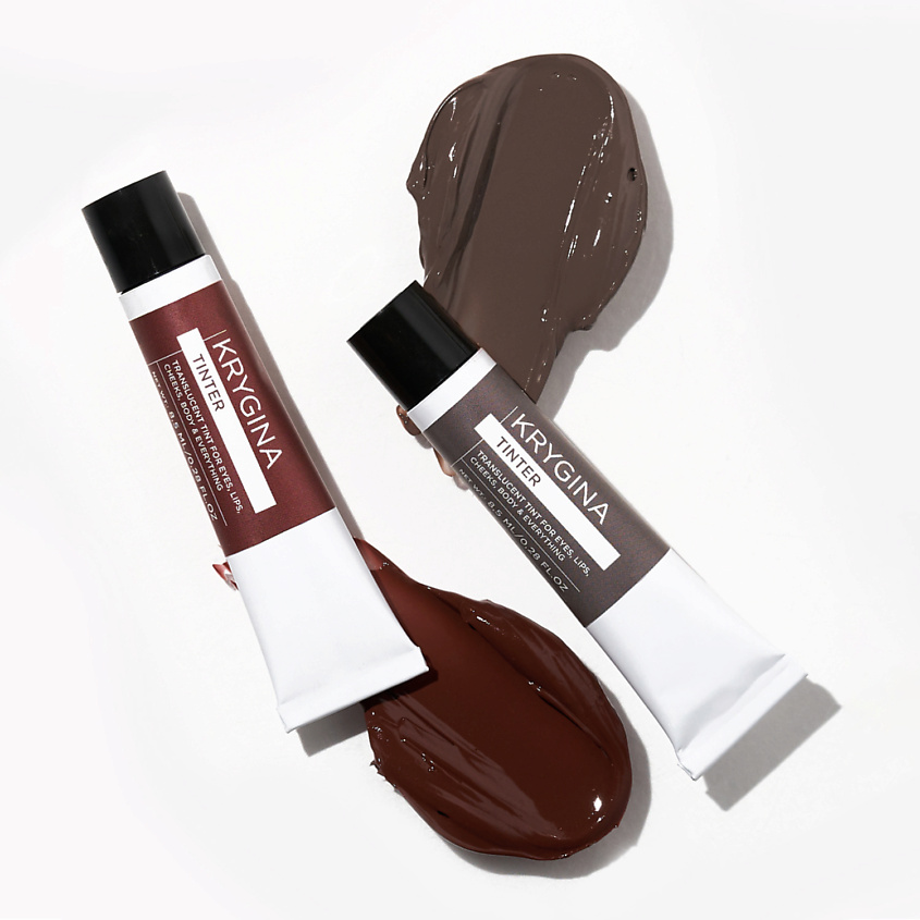 KRYGINA COSMETICS Полупрозрачный тинт для губ, кремовые румяна, жидкие тени Tinter, цвет: TRUFFLE – фото 14