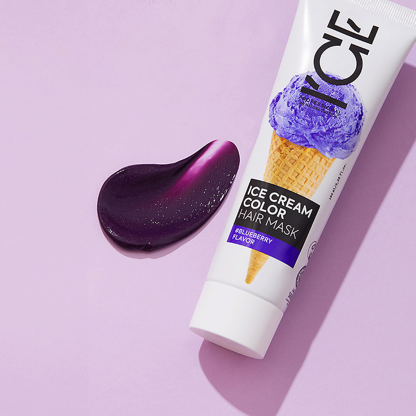 ICE BY NATURA SIBERICA Тонирующая маска для волос Ice Cream Color Hair Mask – фото 3