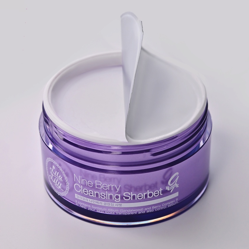 KONAD LILA LILY Cleansing Sherbet Щербет для снятия макияжа и очищения кожи лица – фото 2