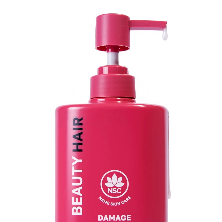 NAME SKIN CARE Шампунь восстанавливающий для поврежденных волос BEAUTY HAIR, 500 мл – фото 3