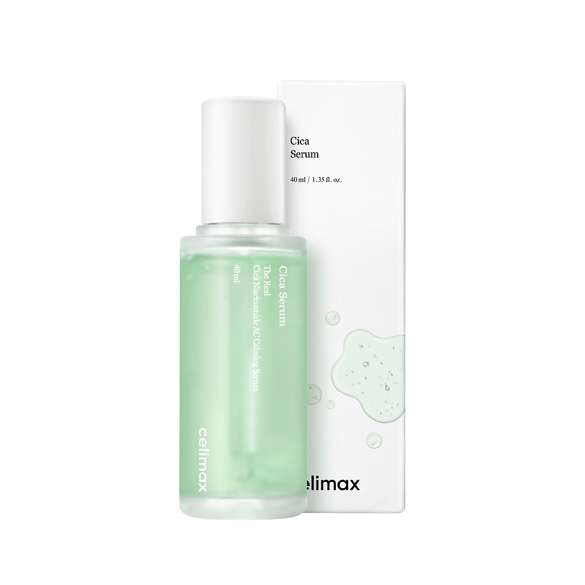 CELIMAX Успокаивающая сыворотка с ниацинамидом и центеллой The Real Cica Serum – фото 12
