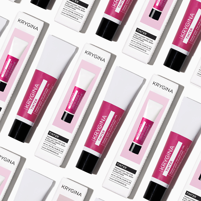 KRYGINA COSMETICS Кремовый скульптор, тени, бронзер, тинт для губ TINTER, цвет: MAGNOLIA – фото 13