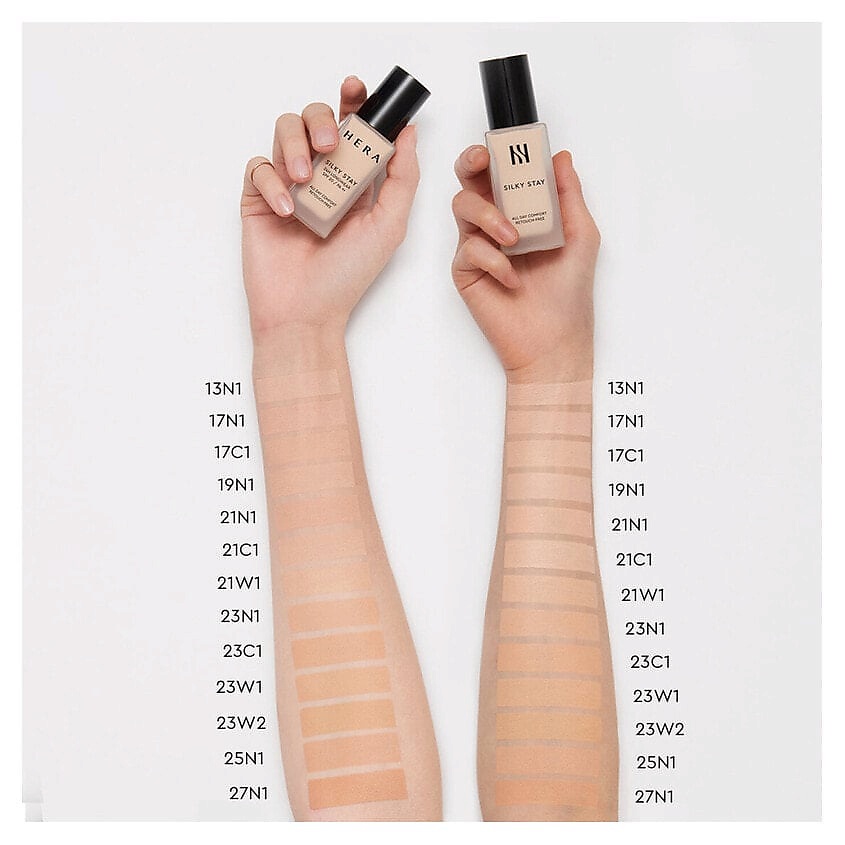HERA SILKYSTAY24H・BASE TOOLKIT HERA Стойкий тональный крем Silky Stay 24H Longwear Foundation